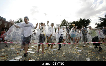 Record del mondo Tortino di crema lotta Foto Stock