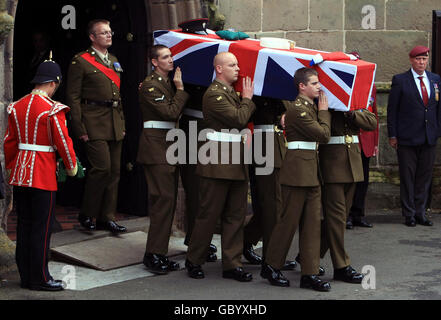 Robert Leggi funerale Foto Stock