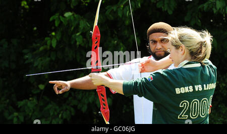 Sport - Tiro con l'arco funzione - Mirfield Showground Foto Stock