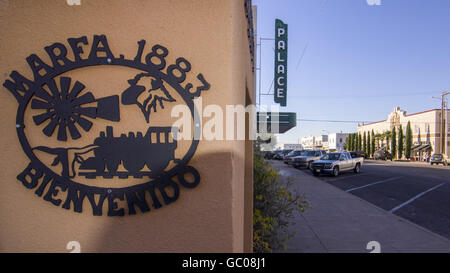 Centro Marfa, Texas, casa del Chinati Foundation creato dall'artista Donald Judd Foto Stock