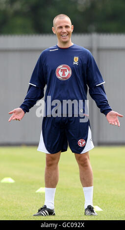 Calcio - Scotland Training Session - Stadio Strathclyde Homes. Kenny Miller scozzese durante una sessione di allenamento allo Strathclyde Homes Stadium di Dumbarton. Foto Stock