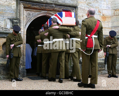 Giovanni privato Brackpool funerale Foto Stock