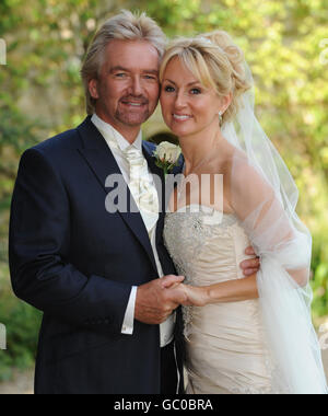 Noel Edmonds sposa Liz Davies Foto Stock