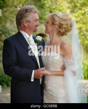 Noel Edmonds sposa Liz Davies Foto Stock