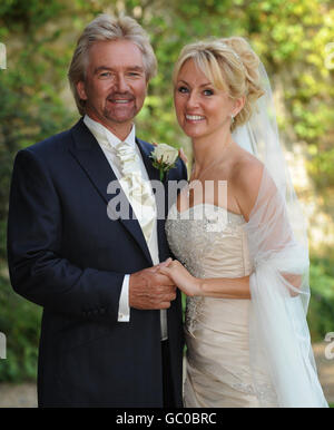 Noel Edmonds sposa Liz Davies Foto Stock