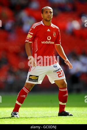 Calcio - Coppa Wembley 2009 - Celtic v al Ahly - Stadio Wembley. Moataz Eno, al Ahly Foto Stock