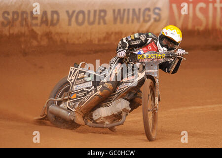 Speedway - il Gran Premio del circuito britannico FIM - Millennium Stadium. Sebastian Ulamek, Polonia Foto Stock