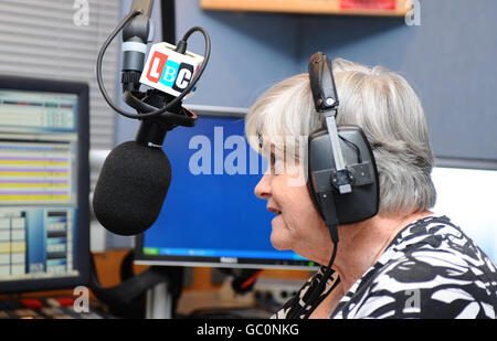Ann Widdecombe su Londra il più grande conversazione Foto Stock