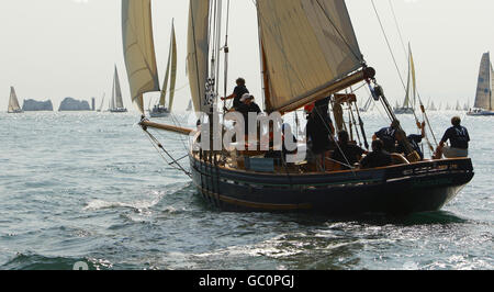 Morwenna al via della biennale Rolex Fastnet Race sul Solent. Foto Stock