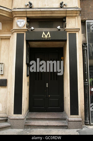 Una vista del locale 'mayaa', in 1 Dean Street, Soho, centro di Londra, sabato 8 agosto 2009. PRESS ASSOCIATION Photo credit should Read: Yui Mok/PA Foto Stock