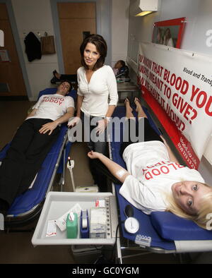 Natasha Kaplinsky lancia NHS campagna di sangue Foto Stock