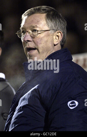 Calcio - AXA fa Cup - quarto turno - Northampton Town v Manchester United. Sir Alex Ferguson, Manchester United Foto Stock