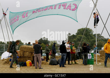 Campo sul clima Foto Stock