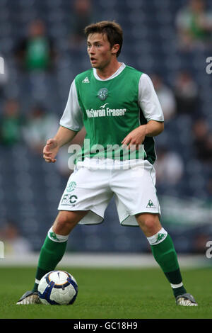 Calcio - Pre Season friendly - Blackburn Rovers v Hibernian - Ewood Park. Lewis Stevenson, iberniano Foto Stock