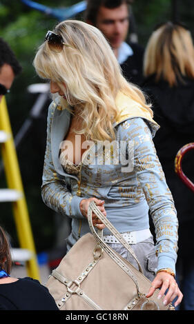 Lucy Punch sul set del nuovo film di Woody Allen attualmente intitolato 'Wasp 09', a Londra. Foto Stock