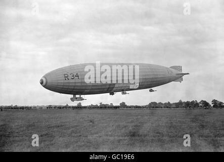 British Transport - Aria - dirigibili - Pulham - 1919 Foto Stock