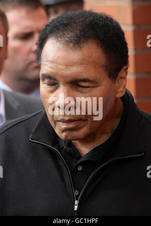 Muhammad Ali visite REGNO UNITO Foto Stock