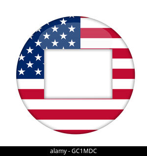 Stato del Connecticut di badge America isolata su uno sfondo bianco. Foto Stock