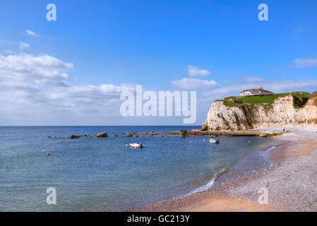 Isola di Wight, Baia di acqua dolce, Hampshire, Inghilterra, Regno Unito Foto Stock