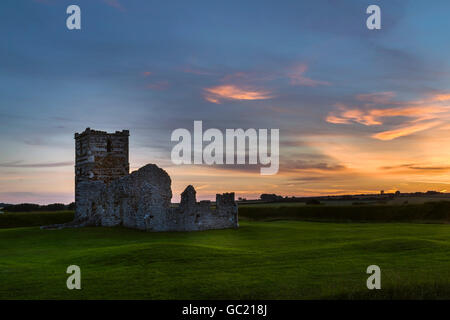 Knowlton Chiesa, boschi, Dorset, England, Regno Unito Foto Stock