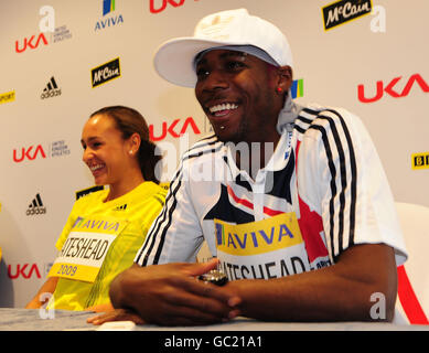 Atletica - Phillips Idowu &AMP; Jessica Ennis Conferenza stampa - Hilton Hotel Foto Stock