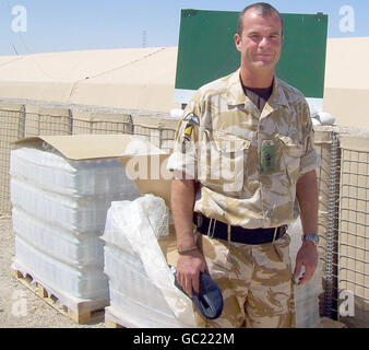 Il tenente colonnello Mike Campbell in Afghanistan, dove avvertì la minaccia dei talebani, rimase costante. Foto Stock