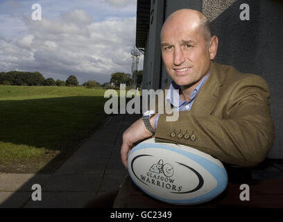 Rugby Union - Fergus Wallace Photocall - White Craigs Rugby Club. Fergus Wallace durante la fotocall al White Craigs Rugby Club, Glasgow. Foto Stock