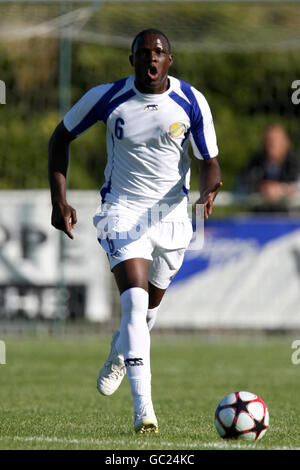 Calcio - International friendly - Benin v Gabon - Stade des Vertus. Ernest Akouassaga, Gabon Foto Stock