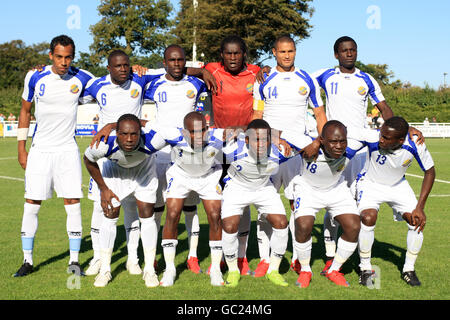 Calcio - International friendly - Benin v Gabon - Stade des Vertus. Gabon gruppo di squadra Foto Stock