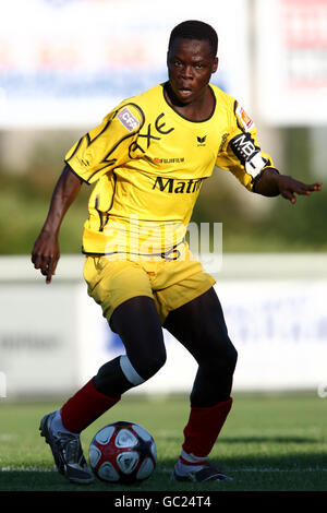 Calcio - International friendly - Benin v Gabon - Stade des Vertus. Jocelin Ahoueya, Benin Foto Stock