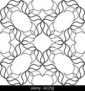 Interlacciate in configurazione lineare Illustrazione Vettoriale