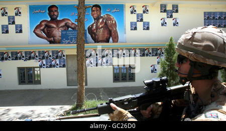 Truppe in Afghanistan Foto Stock