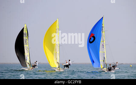 Barca a vela - vela Skandia per oro Regatta - Giorno 6 - Canale Inglese Foto Stock