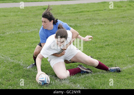 Rugby Union - Aprire l'accesso delle donne allo sviluppo delle competenze giorno - Fife RFC meridionale Foto Stock