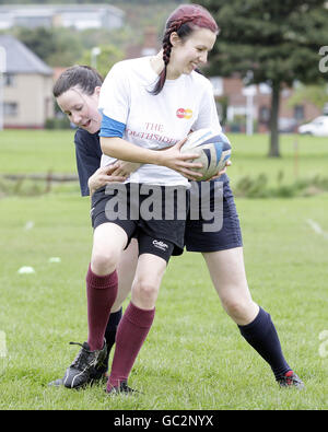 Rugby Union - Aprire l'accesso delle donne allo sviluppo delle competenze giorno - Fife RFC meridionale Foto Stock