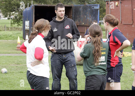 Rugby Union - Aprire l'accesso delle donne allo sviluppo delle competenze giorno - Fife RFC meridionale Foto Stock