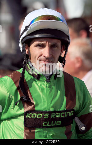 Corse ippiche - 2009 Ebor Festival - totesport Ebor Day - Ippodromo di York. Neil Callan, Jockey Foto Stock