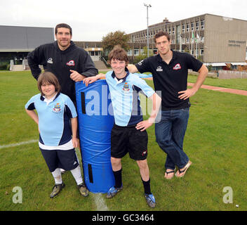 Rugby Union - Edinburgh Rugby visita Currie High School - Edimburgo Foto Stock