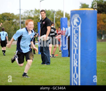 Rugby Union - Edinburgh Rugby visita Currie High School - Edimburgo Foto Stock