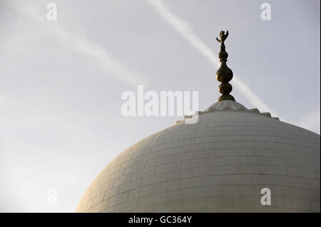 Un modello del Taj Mahal al Village India & Experience Gujarat, tenuto alla De Montfort Hall di Leicester. Foto Stock