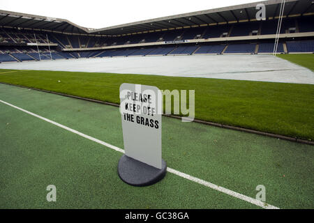 Rugby Union - Edinburgh Ruby Photocall - Murrayfield Stadium. Vista generale del Murrayfield Stadium. Edimburgo. Foto Stock