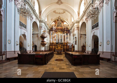 Ursulinenkirche, la Chiesa delle Orsoline, in Linz, Austria superiore, Austria, Europa Foto Stock