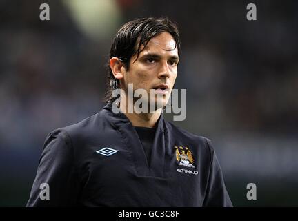 Calcio - Barclays Premier League - Manchester City v West Ham United - City of Manchester Stadium. Roque Santa Cruz, Manchester City Foto Stock