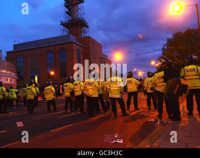 Demo di anti-Islam Foto Stock