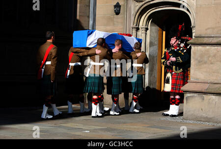 Kevin privato Elliott funerale Foto Stock