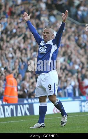 Calcio - Barclays Premier League - Birmingham City / Bolton Wanderers - St Andrew's Stadium. Kevin Phillips di Birmingham City festeggia dopo aver segnato l'equalizzatore Foto Stock