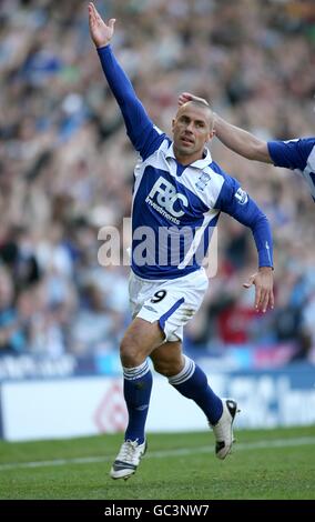 Calcio - Barclays Premier League - Birmingham City / Bolton Wanderers - St Andrew's Stadium. Kevin Phillips di Birmingham City festeggia dopo aver segnato l'equalizzatore Foto Stock