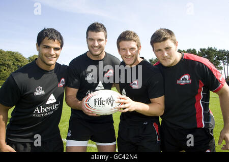 Rugby Union - Edinburgh Summer Festival - St Andrews University. La squadra di rugby di Edimburgo organizza eventi per bambini Foto Stock