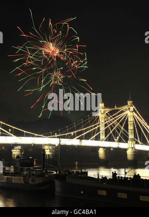 Battersea Park fuochi d'artificio Foto Stock