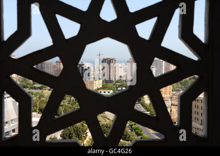 Travel Stock - Baku - Azerbaigian. Vista generale dello skyline di Baku, Azerbaigian Foto Stock